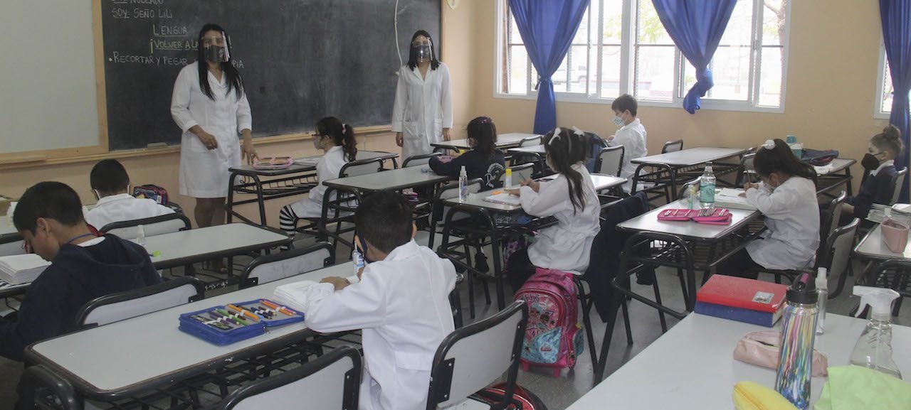 clases coronavirus barbijo presencial escuela formosa educacion telam