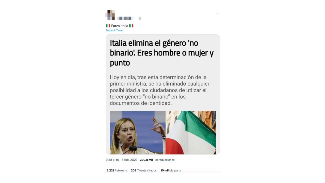 italia genero binario