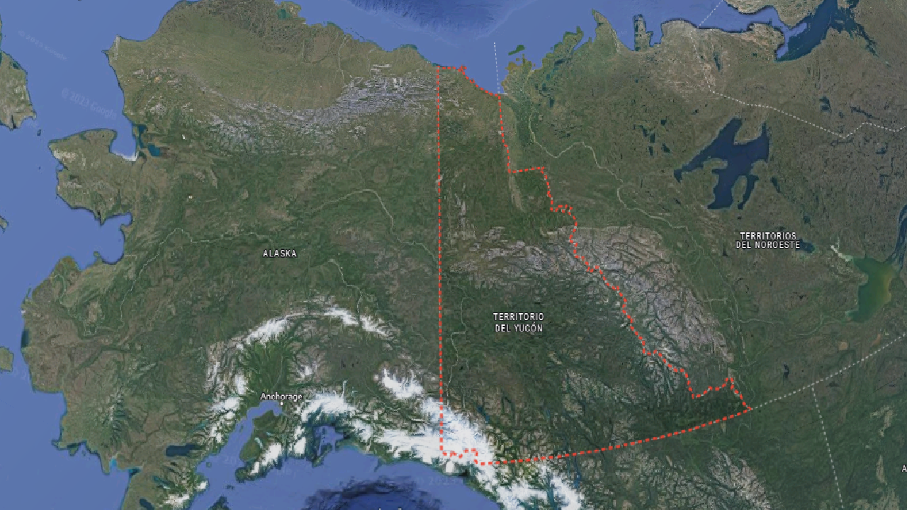 mapa canada usa